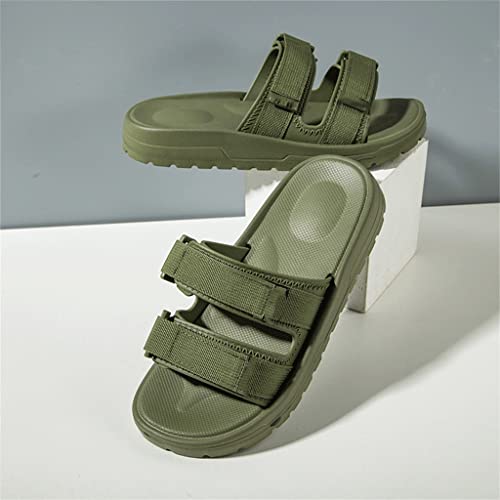 Flops Men Slippers Fashion Indoor Non-Slip Home Shoes Male Outdoor Beach Casual Platform Sandals(Gray,43 Code)3