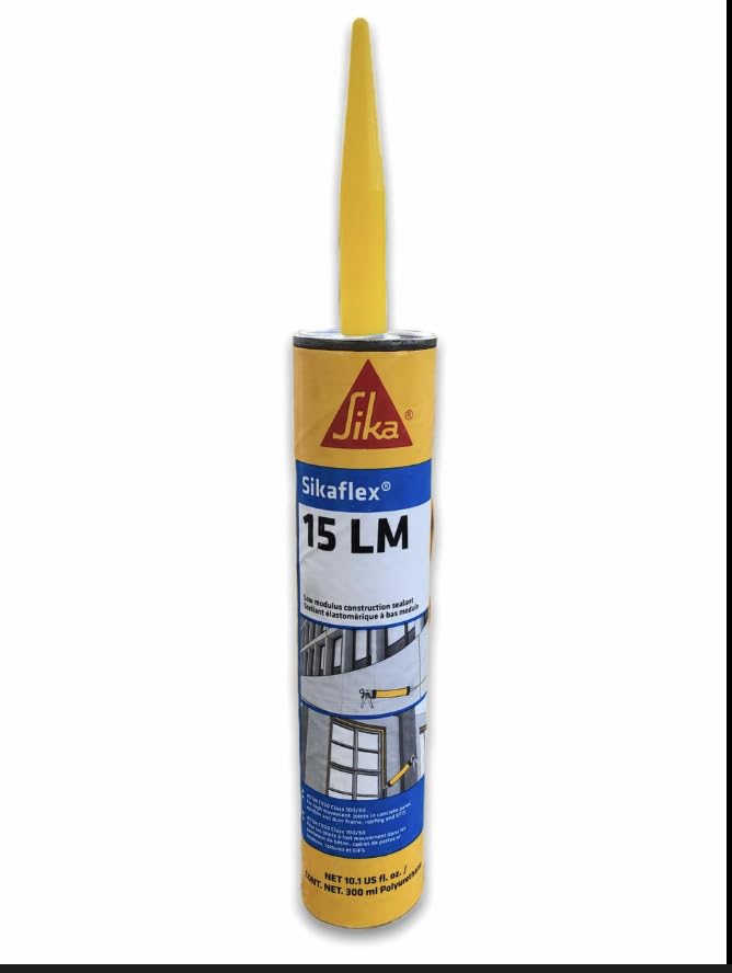 Sika Flex 15 LM, Aluminum Gray, Low-Modulus Elastomeric Sealant, 12 Pack