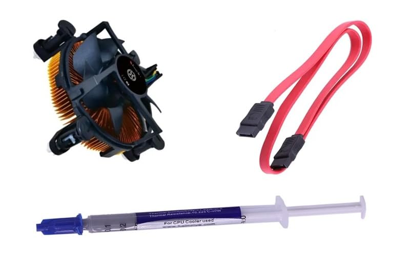 H310/H310 NVME chipset MOTHER BOARD SUPPORTED CPU Cooling Fan WITH High Quaity Copper Heat Sink FREE HEAT SINK PASTE AND 1 SATA CABLE High Performane Cooling Fan