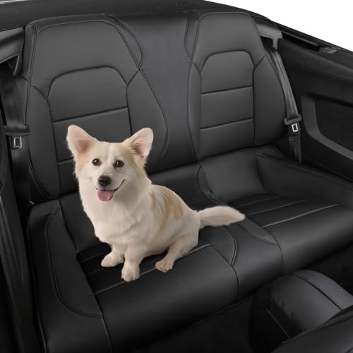 Image of Custom Car Seat Covers for Ford 2015-2026 Mustang Convertible,Faux Leather