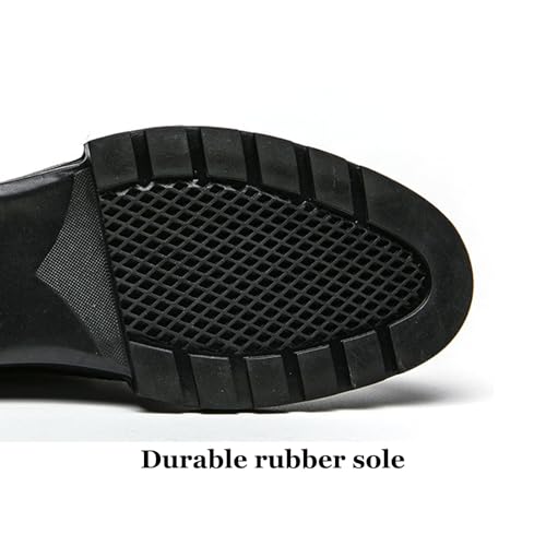 Men's Leather Checkered Casual Oxford Shoes Classic Lace-Up Comfortable Slip-On Dress Shoes3