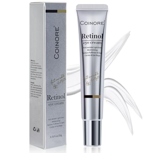 Retinol Under Eye Cream - Anti-Aging Treatment for Dark Circles, Puffiness & Wrinkles, Gentle...