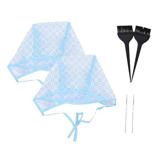 ARTSEWPLY 6piezas Pinceles Para Resaltar Tapas Kit Para Mechas Gorro Para Teñir El Cabello Para Peluquería Herramienta De Coloración De Cabello