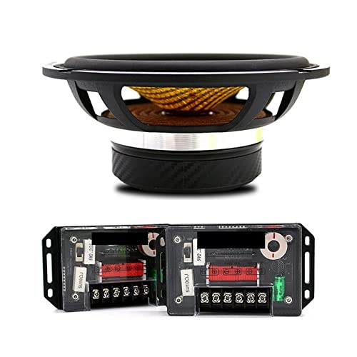 Suppas Loudspeaker 6" 6.5 Inch Bullet Car Audio Speaker Car-Styling Sets Yellow Component Speakers Crossover Tweeter Automobile #TOP3