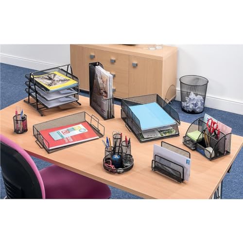 Q-Connect KF00862 Stehsammler Metalldraht schwarz