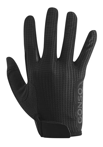 Guantes de ciclismo largos unisex Gonso negros talla XL con palma antideslizante
