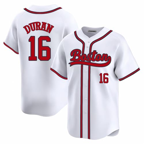 Custom Mens/Women/Youth Boston White Jarren Duran Seattle Baseball Stitched T-Shirt for Sports Fan