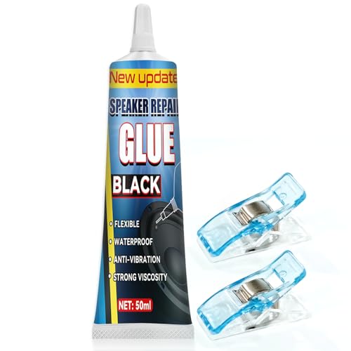 Speaker Repair Glue, Flexible Speaker Adhesive, Strong Speaker Glues for Assembling and Repairing Loudspeaker Equipment, 50ml (Pack of 1)