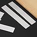 Glarks 10pcs L x W x T 6.1 x 0.98 x 0.004’’ Rectangular Shim Stock Assortment, 304 Stainless Steel Strips, Silver Shim Stock Sheet for Kitchen Trim Gap Filler/DIY/Industrial Use