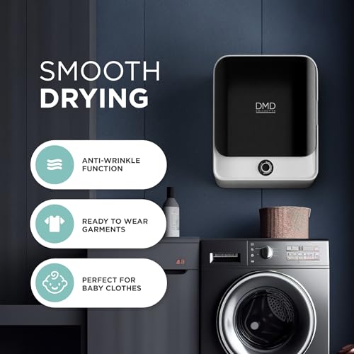 3kg Mini Vented Tumble Dryer, 830W Compact Laundry Dyer with 5 Drying Modes, Stainless Steel Tub & Overheat Protection, 180min Timer Countertop/Wall Mounted