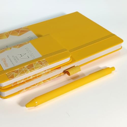 Image of Kitabby VIVID Notes Combo A5 & A7 Notebook - Yellow