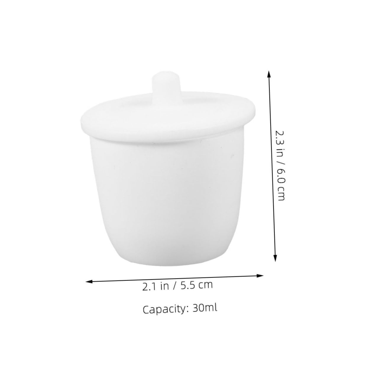 JECOMPRIS 2pcs 30 Experimental Crucible Vinyl Iron on Bulk Puff Vinyl Alumina Crucible Crucibles for Melting in The Dark Adhesive Vinyl Puffy Iron on Vinyl White
