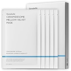 Genabelle Ceramidesome Mellow Velvet Mask, 5pcs | Deep Moisturizing & Soothing, Ceramide, Vegan Formula, For Sensitive Skin, Korean Skincare