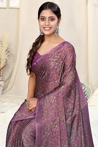 Image of MIRCHI FASHION Women's Ready to Wear 1 Minute Drape Chiffon Printed Saree with Blouse Piece