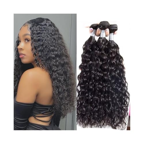 Faisceaux de cheveux synthétiques bouclés finis les frisottis avec le tissage rapide ondulé