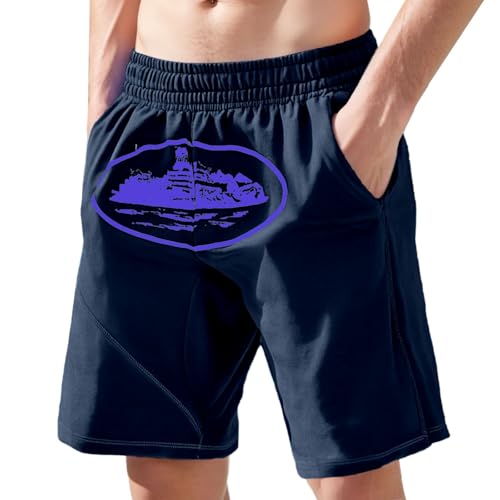 Gefomuofe NOFS - Pantalones cortos cargo, para hombre, con