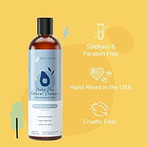   kinkind-Anti-Itch-Dog-Shampoo-for-Itchy-Skin-and-Allergies-Safe-Natural-Formula-with-Olive-Coconut-and-Avocado-Oil-Made-in-The-USA-Great-for-Dog-Grooming-and-Puppy-Supplies-12-fl-oz