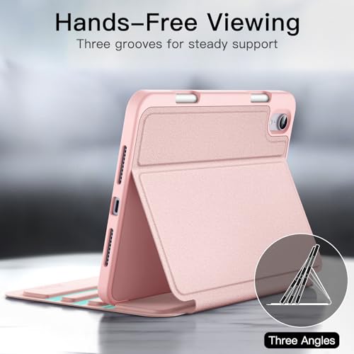 Image of JETech Folio Case for iPad mini A17 Pro /6th Gen (2024 /2021), Pink
