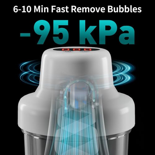 OSBANG Resin Bubble Remover, Remove 99% Bubble in 6-10 Minutes, 95kPa Transparent Vacuum Degassing Chamber, Auto Vent with Digital Display Timer for Epoxy Resin, Resin Jewelry Making, Resin Crafts - Image 5
