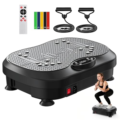 NISILIN Vibration Plate Exercise Machine for Lymphatic Drainage with 200 Levels, Whole Body Fitness...