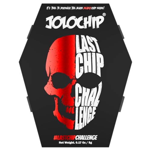 Jolochip Last-Chip-Challenge | World's Hottest Tortilla | Spicy Chip | Extreme Spicy Snack | Carolina Reaper, Scorpion and Ghost Pepper | 5g