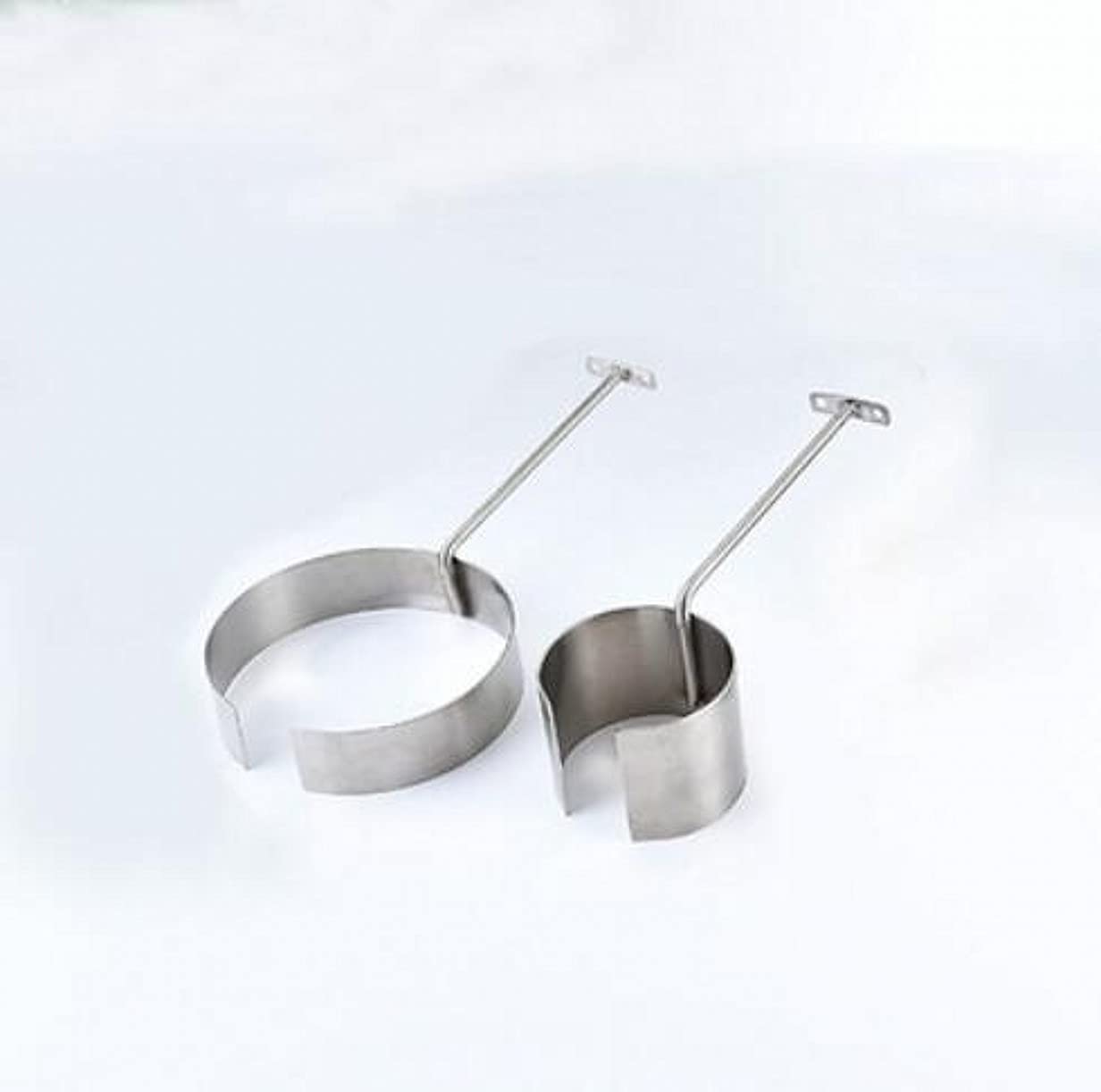 YJIUYUANQ Collar Cuff Display Stand Stainless Steel Collar Shirt Collar Support System - Works Great with Collar Stays - for Men and Women Dress Shirts, 2 Design, Silver Color