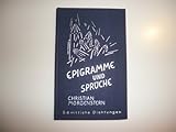  Christian Morgenstern. Sämtliche Dichtungen / Epigramme und Sprüche