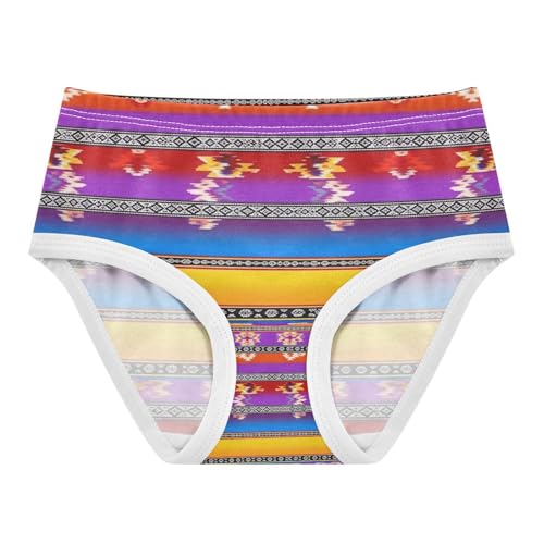 Stripes Orange Underwear Girls, Toddler Girl Briefs, Girls' Cotton Brief Underwear, 2–8 Years