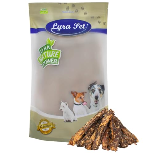 Lyra Pet® 1 kg Entenhälse naturbelassen | Fettarmer Kausnack | Proteinhaltiges Leckerli für alle Hunde | Gut verträglich | Getrockneter Kauartikel | 100% Natur | Reich an Kalzium & Proteinen