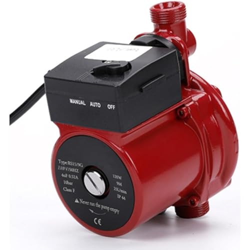 Vlwm 給湯加圧ポンプ 最大流量40L/min 最大揚高10m 適用水温2-110℃ 全自動ブースターポンプ 最高圧シャワーウォーターポンプ 壁に取り付け可能 錆にくい 低騒音 水道水加圧 給湯器加圧 (120w)