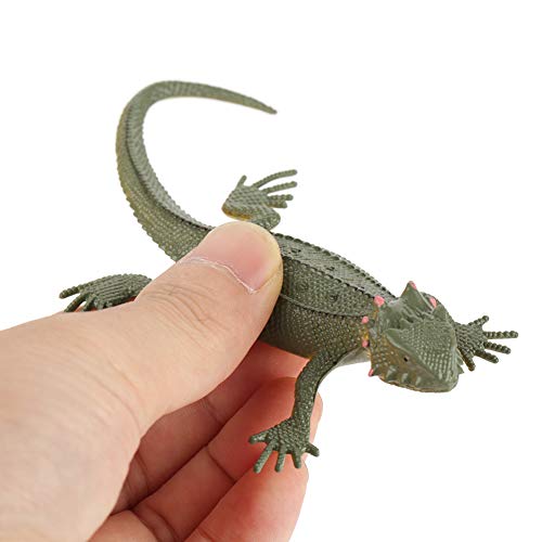 12 peças/conjunto de modelos de lagarto simulado colorido crianças crianças animais brinquedos ferra
