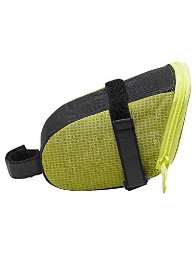 VAUDE Satteltasche Race Light XL Luminum, groß jedoch sehr leicht mit Klett-Befestigung, mit reflektierendem Hauptmaterial, Bright Green, Einheitsgröße
