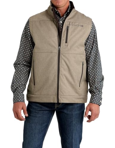 Cinch Men's Conceal Carry Tan Vest