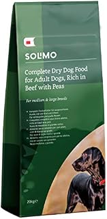 Amazon Brand - Solimo Complete Dry Dog Food for Adult Dogs, Rich in Chicken with Peas, 1 Pack of 20kg
