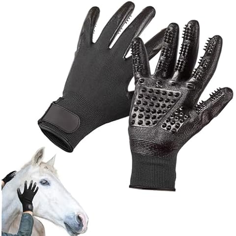 DHinkyoung Multifunctional Rubber Horse Brush Gloves Cover