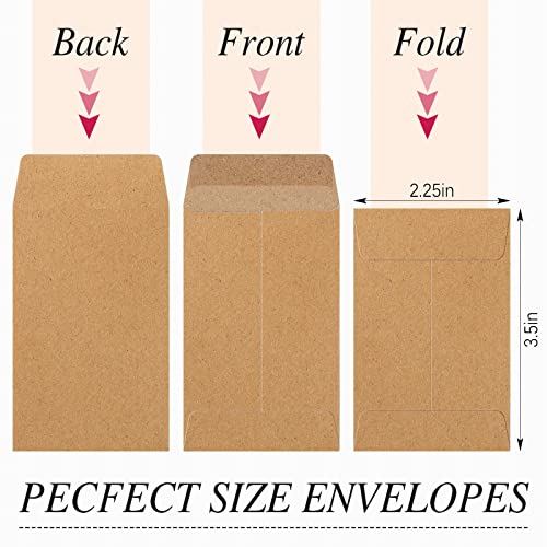 2000 Pcs Coin Envelopes 2.25 X 3.5 Inch Brown Self Adhesive Seed Envelopes Bulk Small Envelopes Money Envelopes Key Envelopes For Cash Small Items Storage Packets Home Office School Supplies #TOP1