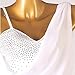 ZYDANC White,L,Women's Strapless Salsa Tango Dancewear Backless Latin Dance Dresses Sleeveless Cha Cha Dancing Outfits