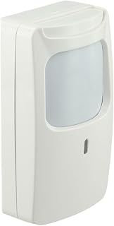 FACAIIO PIR Sensor de movimiento con tecnología dual, detector de infrarrojos y microondas para sistema de alarma con cable, inmune a mascotas, rango de 8-12 m