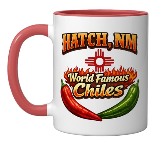 Taza cerámica Hatch New Mexico Chile Rojo y Verde 11 oz miniatura 1