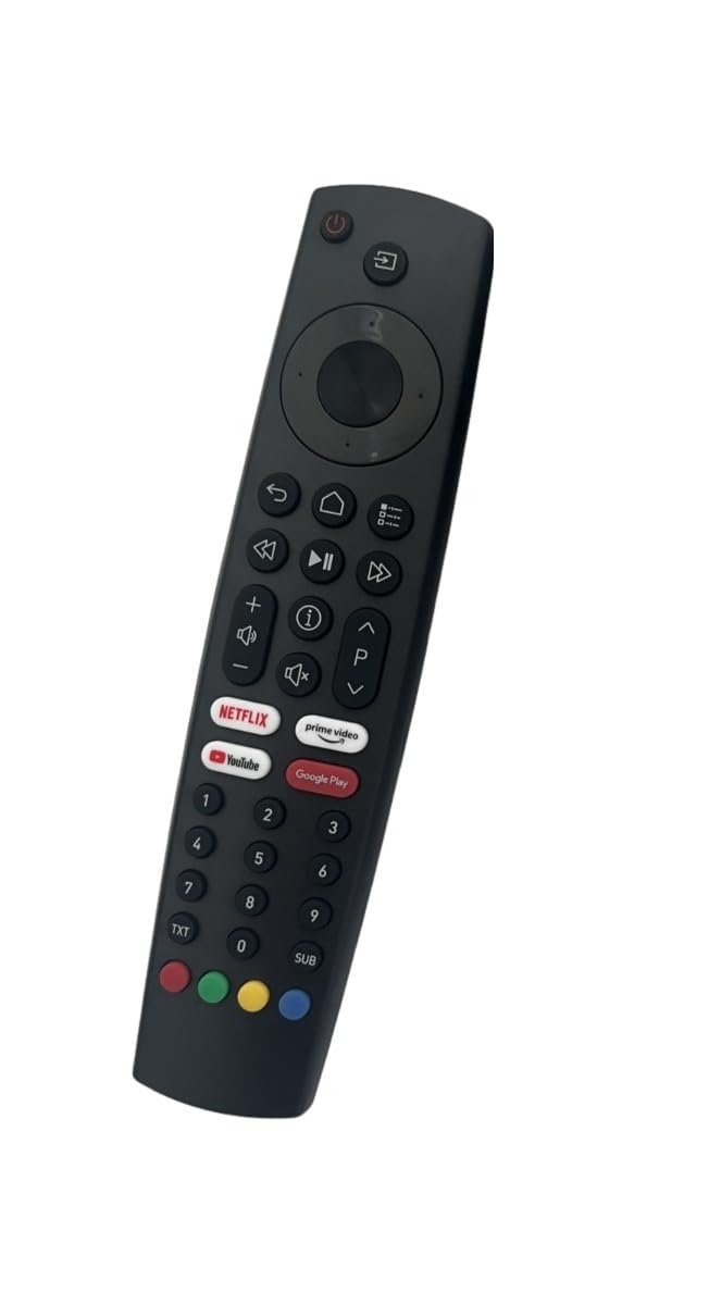 1 télécommande de Remplacement Compatible avec Grundig Fire TV 50GFU7800B 43GFU7800 43GFU7800B 50GFU7990B