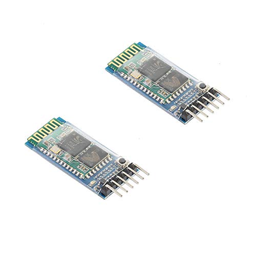 HC-05 6 Pin Wireless Bluetooth RF Transceiver Module Serial BT Module for Arduino (2PCS)