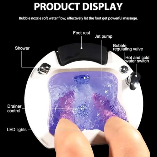 Spa portátil para pies de acrílico con masaje miniatura 4