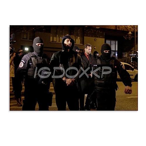 TOYOCC Famous Media Personality Andrew Tate Portrait Art Poster (6) Canvas Poster Wall Art Decor Print Picture Paintings for Living Room Bedroom Decoration Unframe-style 12x08inch(30x20cm)