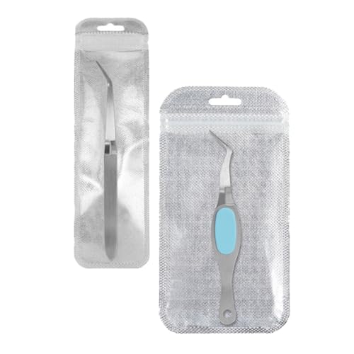 Pinzas para uñas de acero inoxidable Alipis 2 pcs miniatura 1