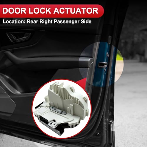 Image of 4 Pins Rear Right Passenger Side Door Latch Lock Actuator Compatible with Dodge Durango /Jeep Grand Cherokee 2011-2020,Replace for 4589922AD, 4589922AF, 4589922AG,4589922AH