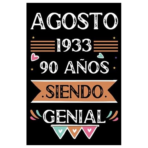 CUADERNO, Agosto 1933, 90 Años Siendo Genial: Libro de visitas, cuaderno, 110 páginas de felicitaciones, idea de regalo, regalo Para la esposa, novia, mujer, La madre