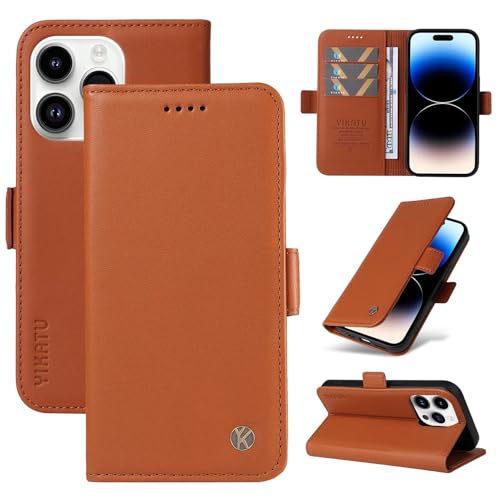 WOWUDI Compatible con Samsung Galaxy S9 Plus Funda,Carcasa Libro de Premium Cuero PU Suave Tapa [Ranuras para Tarjetas][Cierre magnético] Case- Marrón