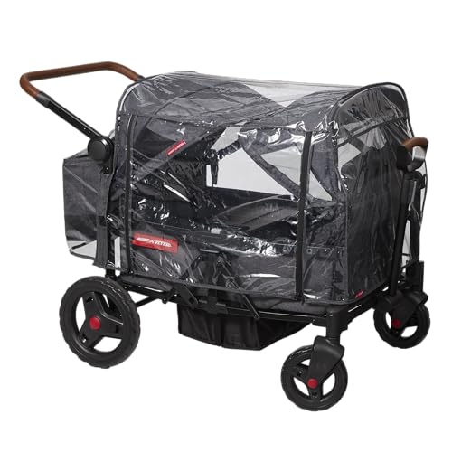 Rain Cover for Baby Stroller Wagon, Baby Travel Gear Bag, Wagon Stroller Summer Essentials, Newborn Essentials, Radio Flyer Rain Cover with Bag for Voya Stroller Wagons