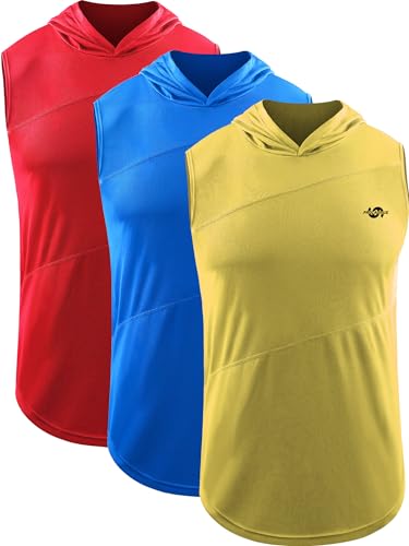 Débardeur à capuche stretch Cadmus running et musculation en salle pack de 2