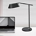 LED Desk Lamp for Office Home, Eye-Caring Ultra-Large LED Panel Desk Light with Multi-Angle Adjustment, Touch Desk Lamps with Stepless Dimming for Smart Delayed Shutdown Night Light, Reading, study.